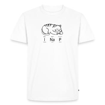 I Nap Periodically - Funny Science Cat Chat - T-shirt Premium bio Homme - blanc - Devant - Nico (187cm)