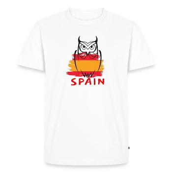 SPAIN - Men's Premium Organic T-Shirt - white - Front - Nico (187cm)