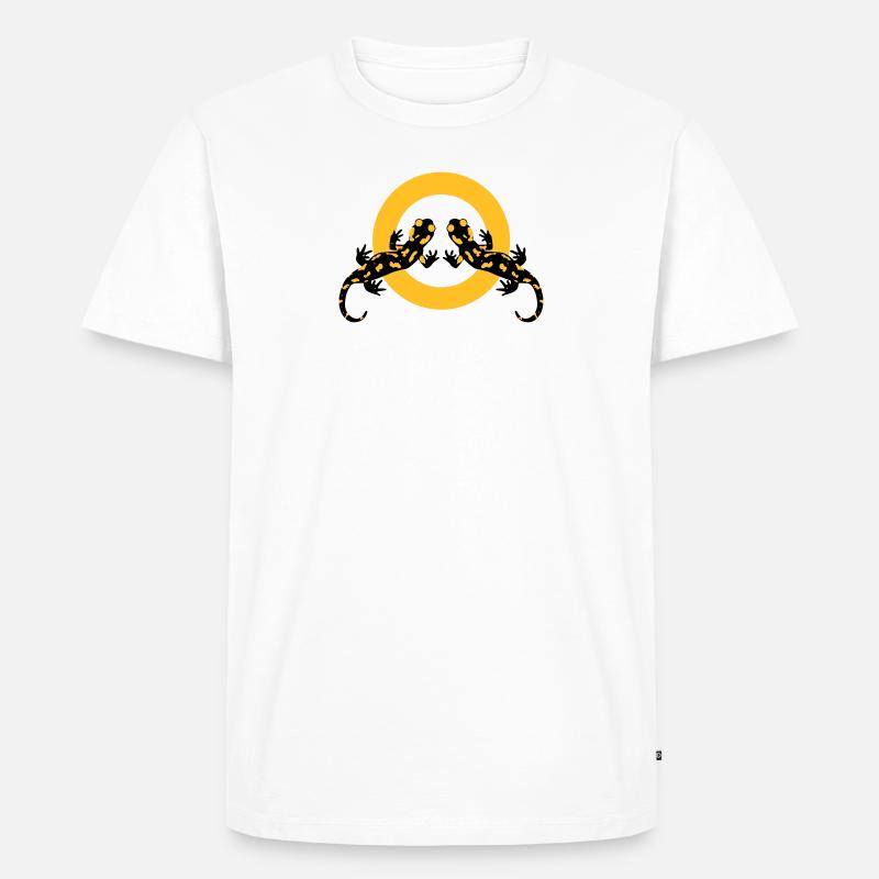 Feuersalamander Forever !!! - Männer Premium Bio T-Shirt - Weiß