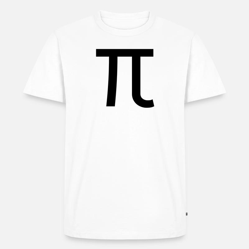 Pi. 3,14... - Männer Premium Bio T-Shirt - Weiß