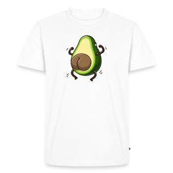 Butt drôle Avocat Guac - T-shirt Premium bio Homme - blanc - Devant - Nico (187cm)