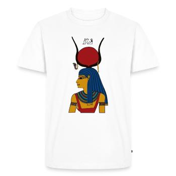 Isis I déesse égyptienne antique - T-shirt Premium bio Homme - blanc - Devant - Nico (187cm)