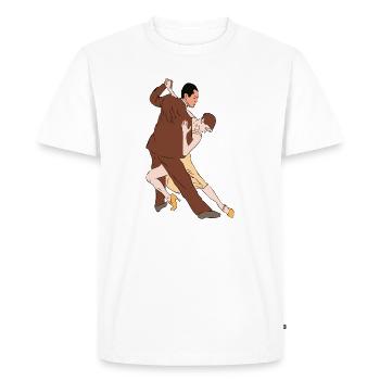 tango argentino - Men's Premium Organic T-Shirt - white - Front - Nico (187cm)