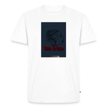 Tata B. Logo- tata.b.tate - Men's Premium Organic T-Shirt - white - Front - Nico (187cm)
