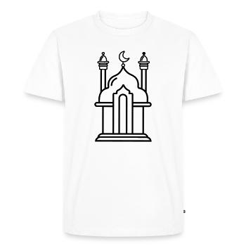Mosque religious place of worship transparent - Men's Premium Organic T-Shirt - white - Front - Nico (187cm)
