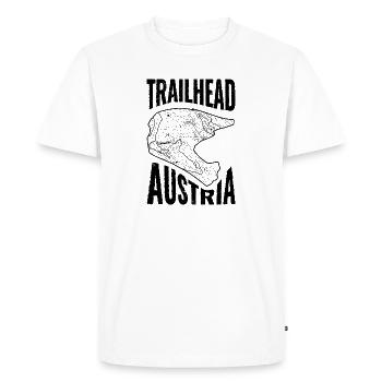 T-shirt VTT Trailhead Autriche - T-shirt Premium bio Homme - blanc - Devant - Nico (187cm)