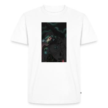 Cyborg mort - T-shirt Premium bio Homme - blanc - Devant - Nico (187cm)