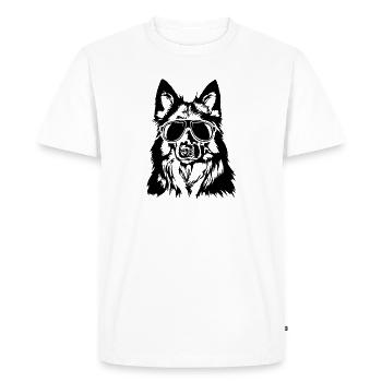 Chodsky Pes Cool Portrait Dog Dog Wilsigns - Men's Premium Organic T-Shirt - white - Front - Nico (187cm)