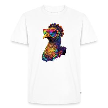 Turkey Chickens Bird Turkey - Men's Premium Organic T-Shirt - white - Front - Nico (187cm)