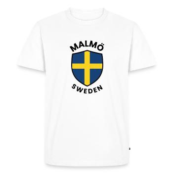 Conception du drapeau suédois - T-shirt Premium bio Homme - blanc - Devant - Nico (187cm)