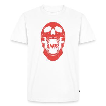 Amor Design - Men's Premium Organic T-Shirt - white - Front - Nico (187cm)