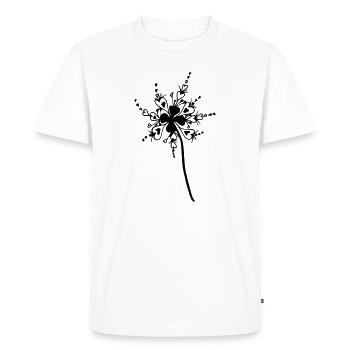 HERZGLÜCK Pusti - L’Original par les biens célestes - T-shirt Premium bio Homme - blanc - Devant - Nico (187cm)