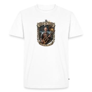 Skon le Barde - par Skon’s Rock & Metal - T-shirt Premium bio Homme - blanc - Devant - Nico (187cm)