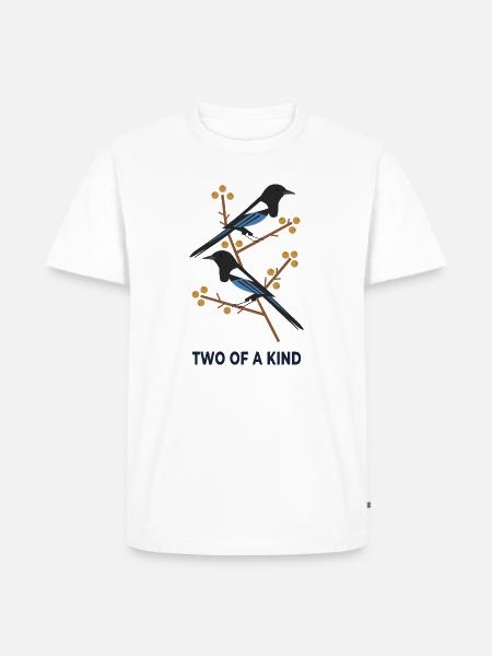 Two of a Kind – Zwei Vögel - Männer Premium Bio T-Shirt - Weiß