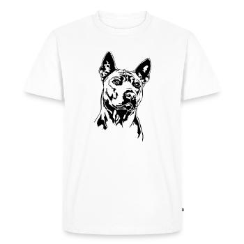 Thai Ridgeback Portrait Chien Chiens Wilsigns - T-shirt Premium bio Homme - blanc - Devant - Nico (187cm)