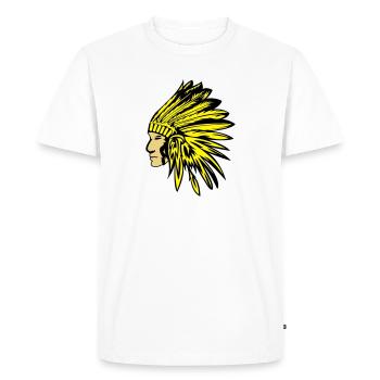 indianer - T-shirt Premium bio Homme - blanc - Devant - Nico (187cm)