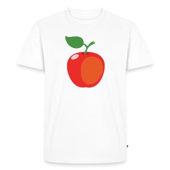 Pomme - T-shirt Premium bio Homme - blanc - Devant - Nico (187cm)