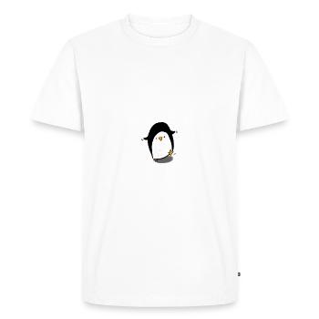 PINGUINE WERFEN - Männer Premium Bio T-Shirt - Weiß - Vorne - Nico (187cm)