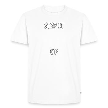 Aérobic aérobic Sport Fitness Cadeau Femmes - T-shirt Premium bio Homme - blanc - Devant - Nico (187cm)