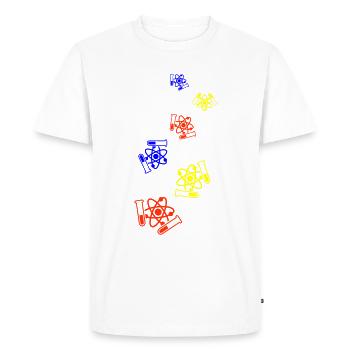 Symbole du tube à essai - T-shirt Premium bio Homme - blanc - Devant - Nico (187cm)