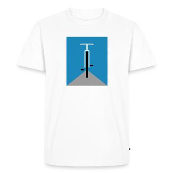 Grand design sportif à motif de vélo cool - T-shirt Premium bio Homme - blanc - Devant - Nico (187cm)