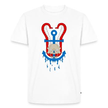 SeaCrane - T-shirt Premium bio Homme - blanc - Devant - Nico (187cm)