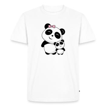 La famille des amis du panda mignon - T-shirt Premium bio Homme - blanc - Devant - Nico (187cm)