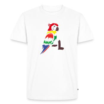 Parrot - Colorful Parrot - Men's Premium Organic T-Shirt - white - Front - Nico (187cm)
