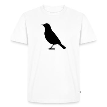 Bird - Men's Premium Organic T-Shirt - white - Front - Nico (187cm)