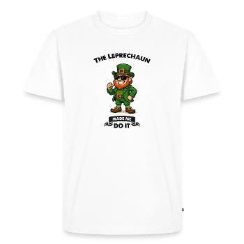 Lunettes de soleil lutin Bande dessinée - T-shirt Premium bio Homme - blanc - Devant - Nico (187cm)