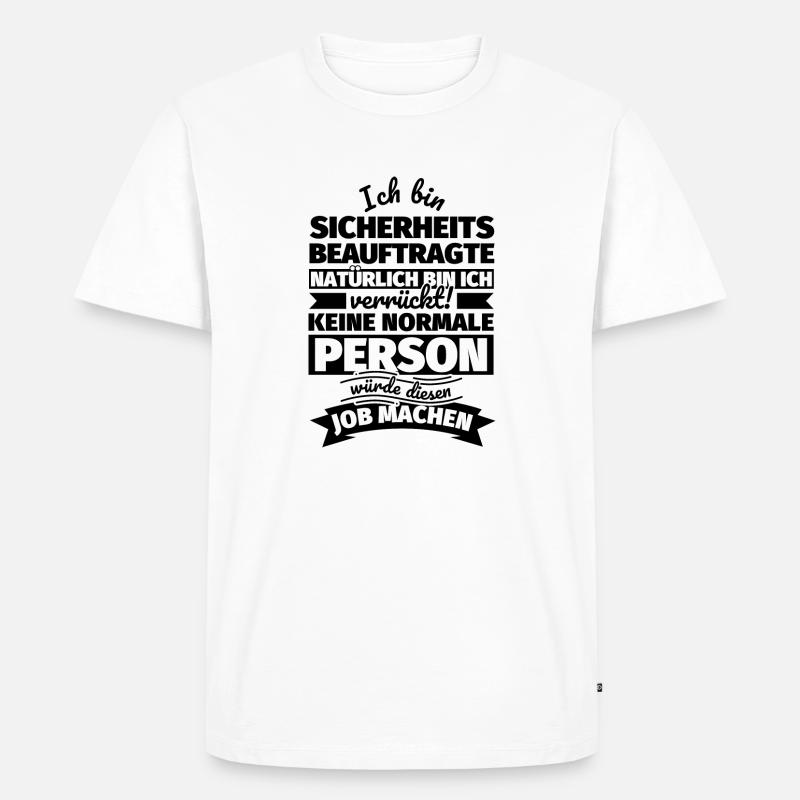 Sicherheitsbeauftragte Geschenke - Männer Premium Bio T-Shirt - Weiß