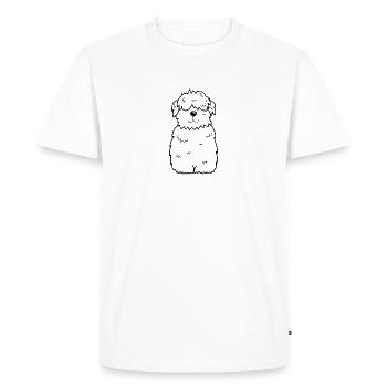 Dog drawing - Men's Premium Organic T-Shirt - white - Front - Nico (187cm)