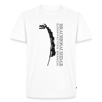 Giraffatitan Brancai Brachorisauridae black - Men's Premium Organic T-Shirt - white - Front - Nico (187cm)