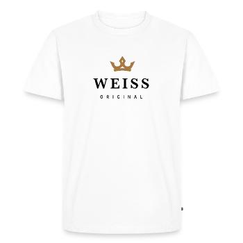 White - Men's Premium Organic T-Shirt - white - Front - Nico (187cm)