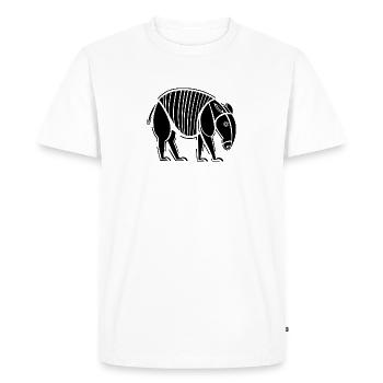 Tapir - T-shirt Premium bio Homme - blanc - Devant - Nico (187cm)