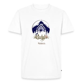 Party Location Ischgl Austria - Men's Premium Organic T-Shirt - white - Front - Nico (187cm)