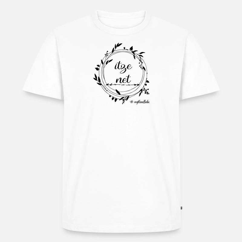itze net - Männer Premium Bio T-Shirt - Weiß