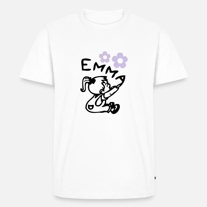 naam emma © - Männer Premium Bio T-Shirt - Weiß