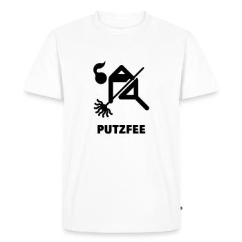 Putzfee / Housekeeper - Men's Premium Organic T-Shirt - white - Front - Nico (187cm)
