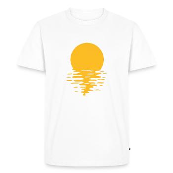 eau océan vacances vacances - T-shirt Premium bio Homme - blanc - Devant - Nico (187cm)