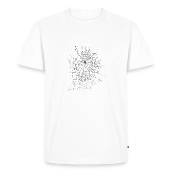 araignée - T-shirt Premium bio Homme - blanc - Devant - Nico (187cm)