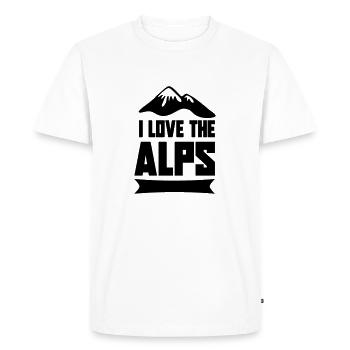 Alps mountains - T-shirt Premium bio Homme - blanc - Devant - Nico (187cm)