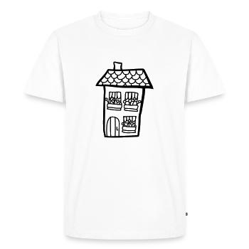 Maison d’enfants peint - T-shirt Premium bio Homme - blanc - Devant - Nico (187cm)