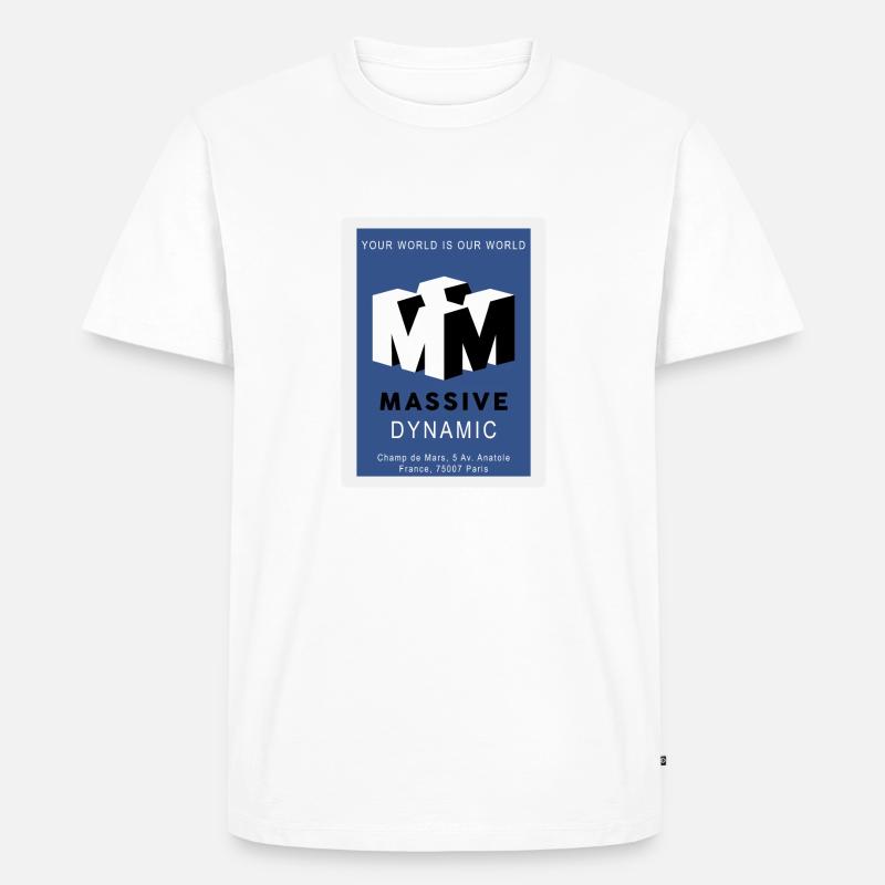 Massives Dynamyc - Männer Premium Bio T-Shirt - Weiß