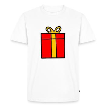 Cadeau - T-shirt Premium bio Homme - blanc - Devant - Nico (187cm)