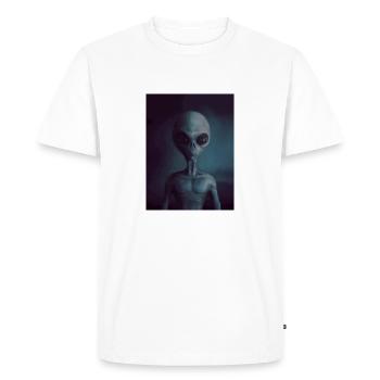 Alien - Men's Premium Organic T-Shirt - white - Front - Nico (187cm)