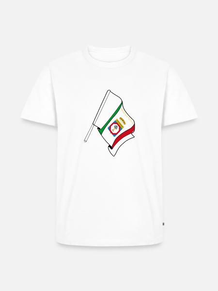 Flag: Apulia Italy - Men's Premium Organic T-Shirt - white