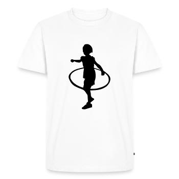 fille - T-shirt Premium bio Homme - blanc - Devant - Nico (187cm)