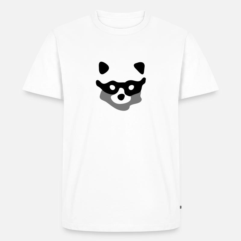 rogue racoon - Männer Premium Bio T-Shirt - Weiß