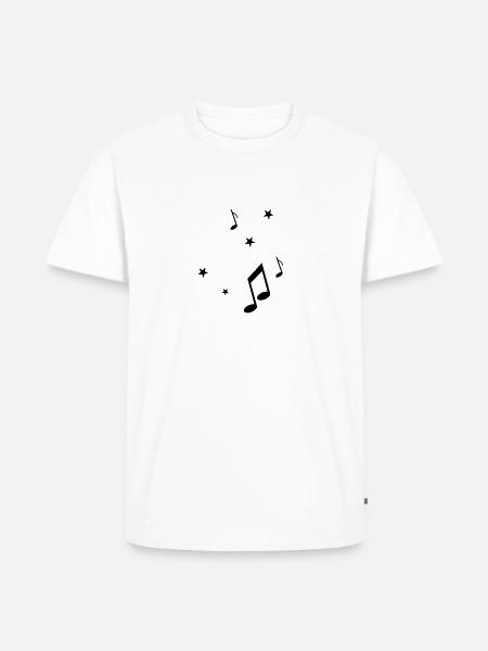 notes - Men's Premium Organic T-Shirt - white